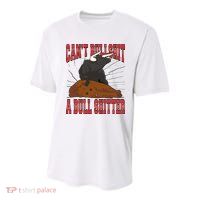 Can't Bullshit A Bull Shitter Funny Youth Performance Sprint T-Shirt