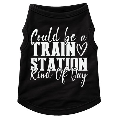 Could Be A Train Station Kinda Day Doggie Tank