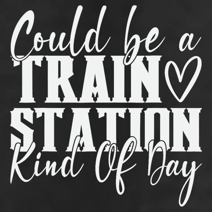 Could Be A Train Station Kinda Day Golf Towel