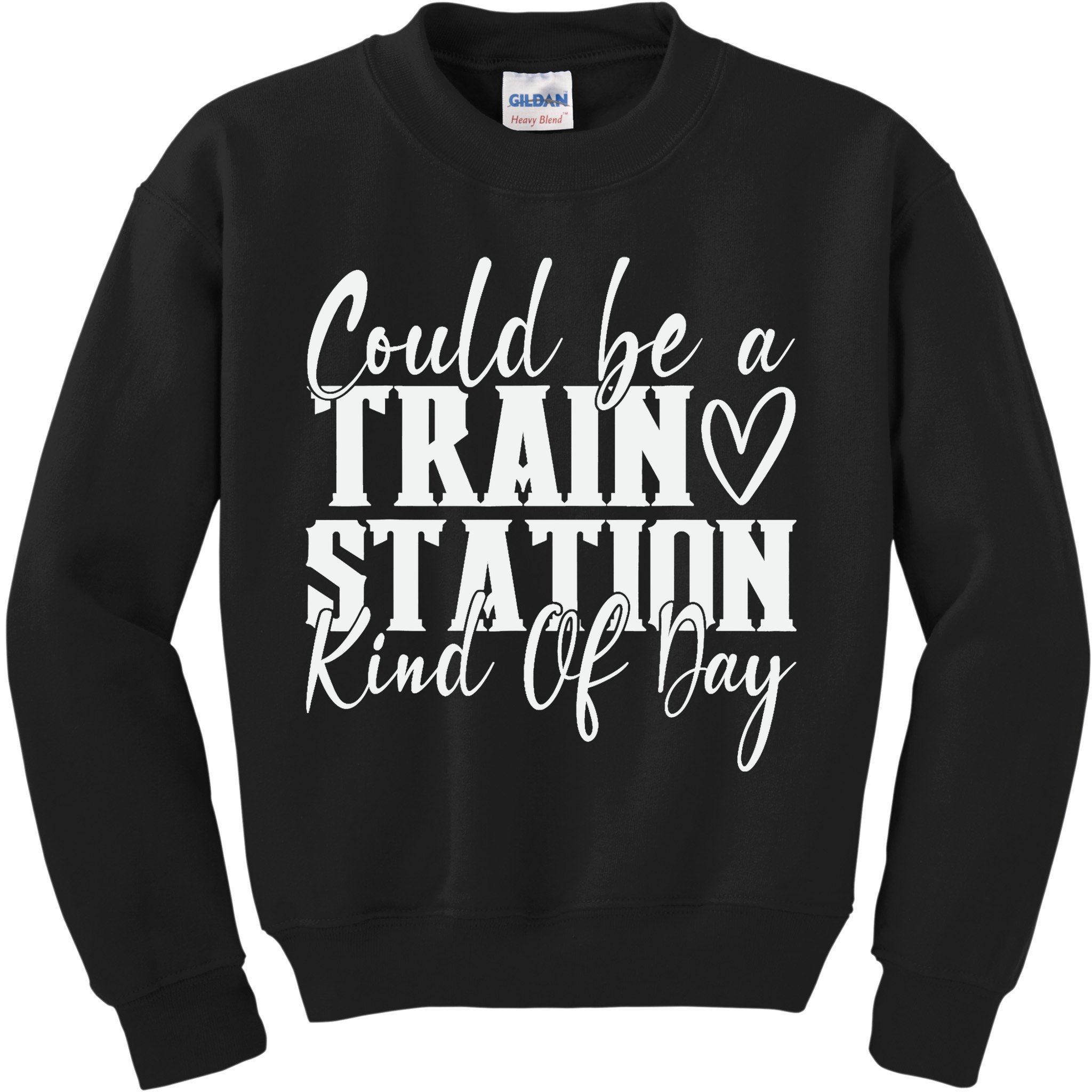 Could Be A Train Station Kinda Day Kids Sweatshirt