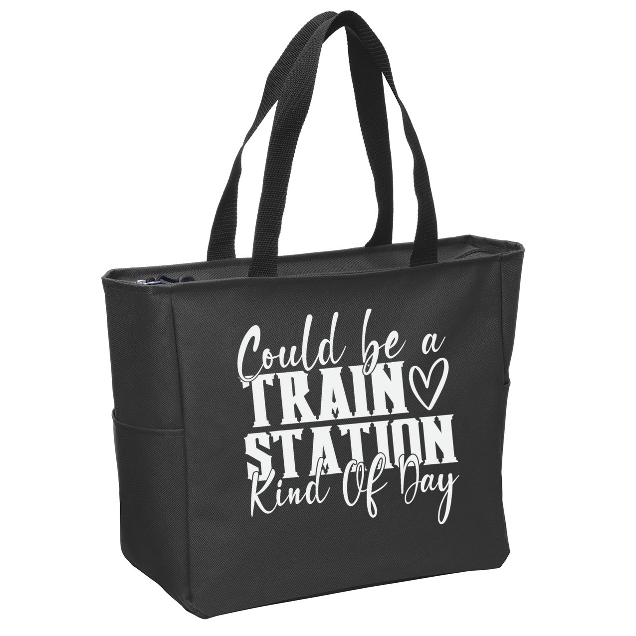 Could Be A Train Station Kinda Day Zip Tote Bag