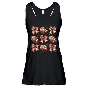 Coquette Bow American Football Game Day Thanksgiving Autumn Ladies Essential Flowy Tank