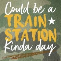 Could Be A Train Station Kind Of Day Legacy Tie Dye Trucker Hat