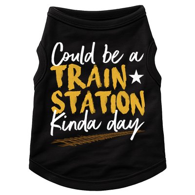 Could Be A Train Station Kind Of Day Doggie Tank
