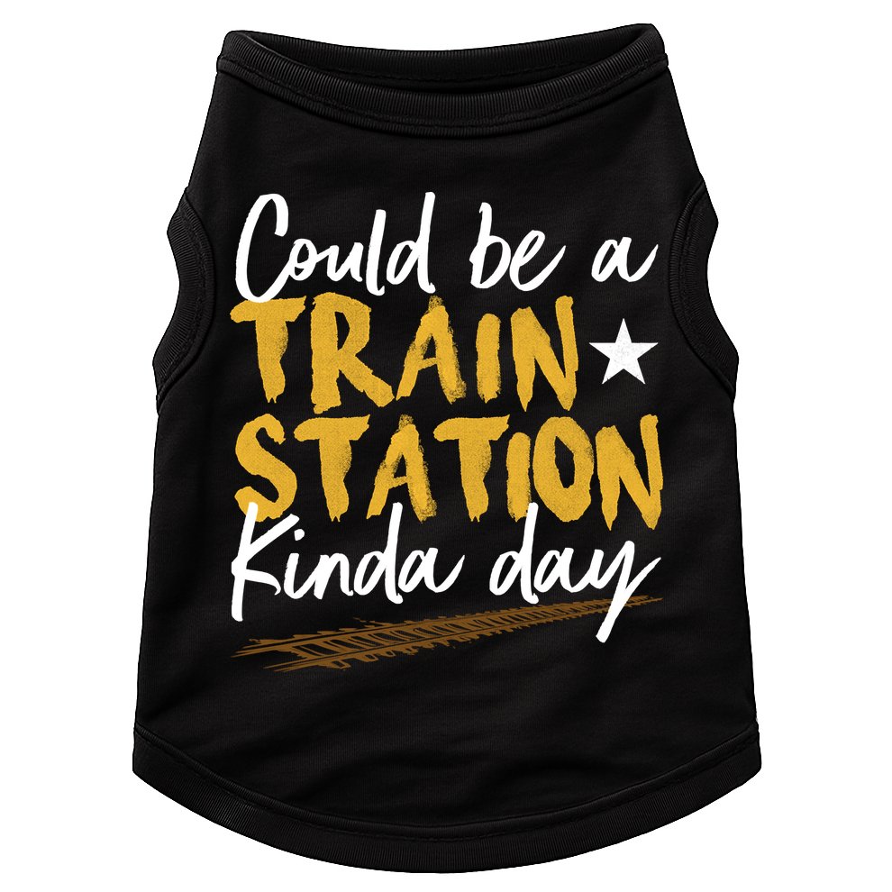 Could Be A Train Station Kind Of Day Doggie Tank