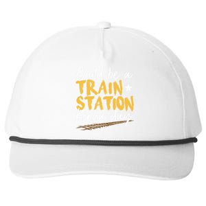 Could Be A Train Station Kind Of Day Snapback Five-Panel Rope Hat