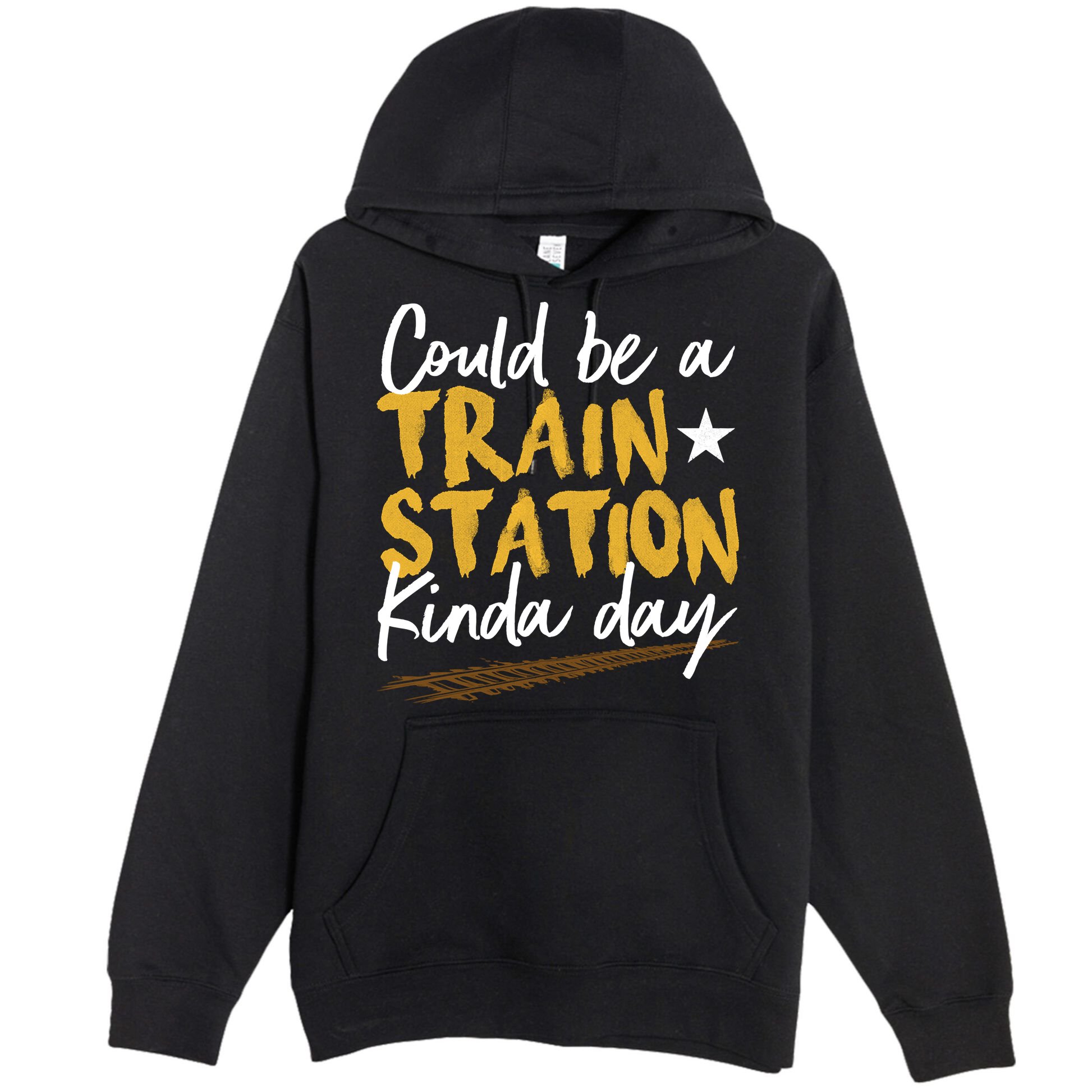 Could Be A Train Station Kind Of Day Premium Pullover Hoodie