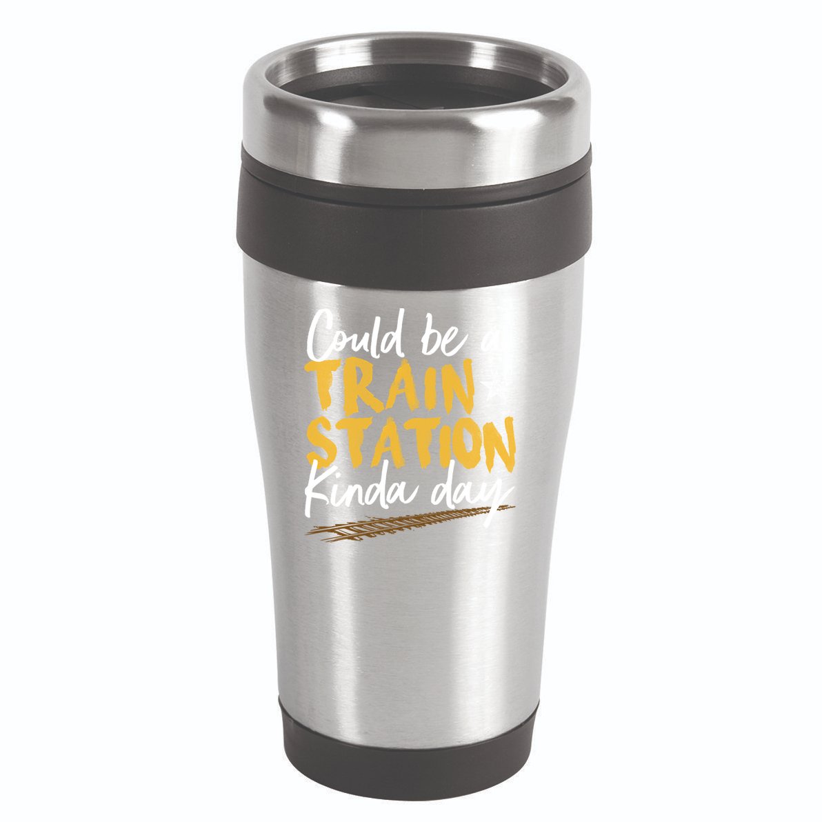 Could Be A Train Station Kind Of Day 16oz Travel Tumbler