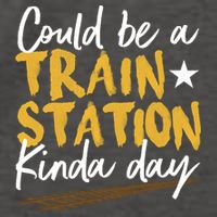 Could Be A Train Station Kind Of Day Vector Backpack