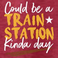 Could Be A Train Station Kind Of Day Pom Pom 12in Knit Beanie