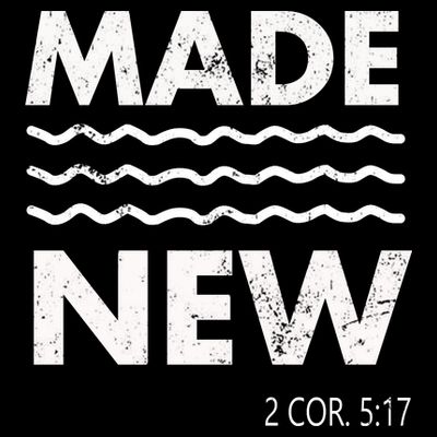 Christian Baptism Adult Christian Bible Verse Made New T-Shirt