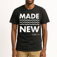 Christian Baptism Adult Christian Bible Verse Made New Tall T-Shirt