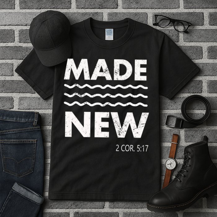 Christian Baptism Adult Christian Bible Verse Made New Tall T-Shirt
