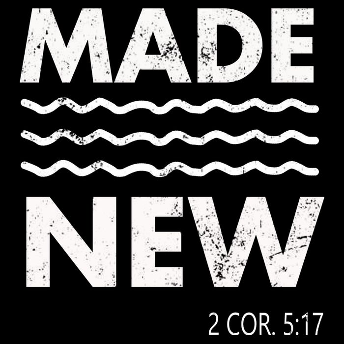 Christian Baptism Adult Christian Bible Verse Made New Tall T-Shirt