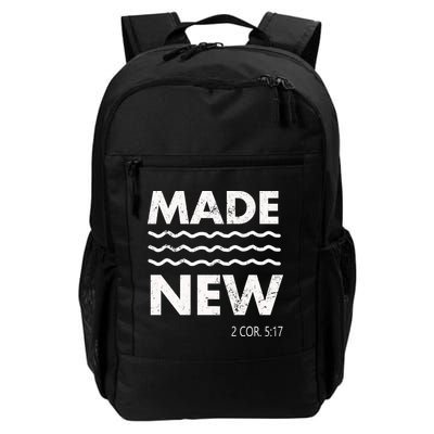 Christian Baptism Adult Christian Bible Verse Made New Daily Commute Backpack