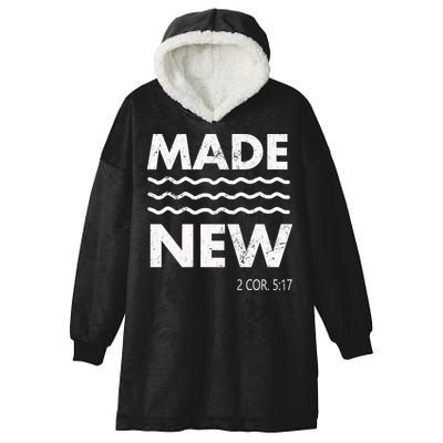 Christian Baptism Adult Christian Bible Verse Made New Hooded Wearable Blanket