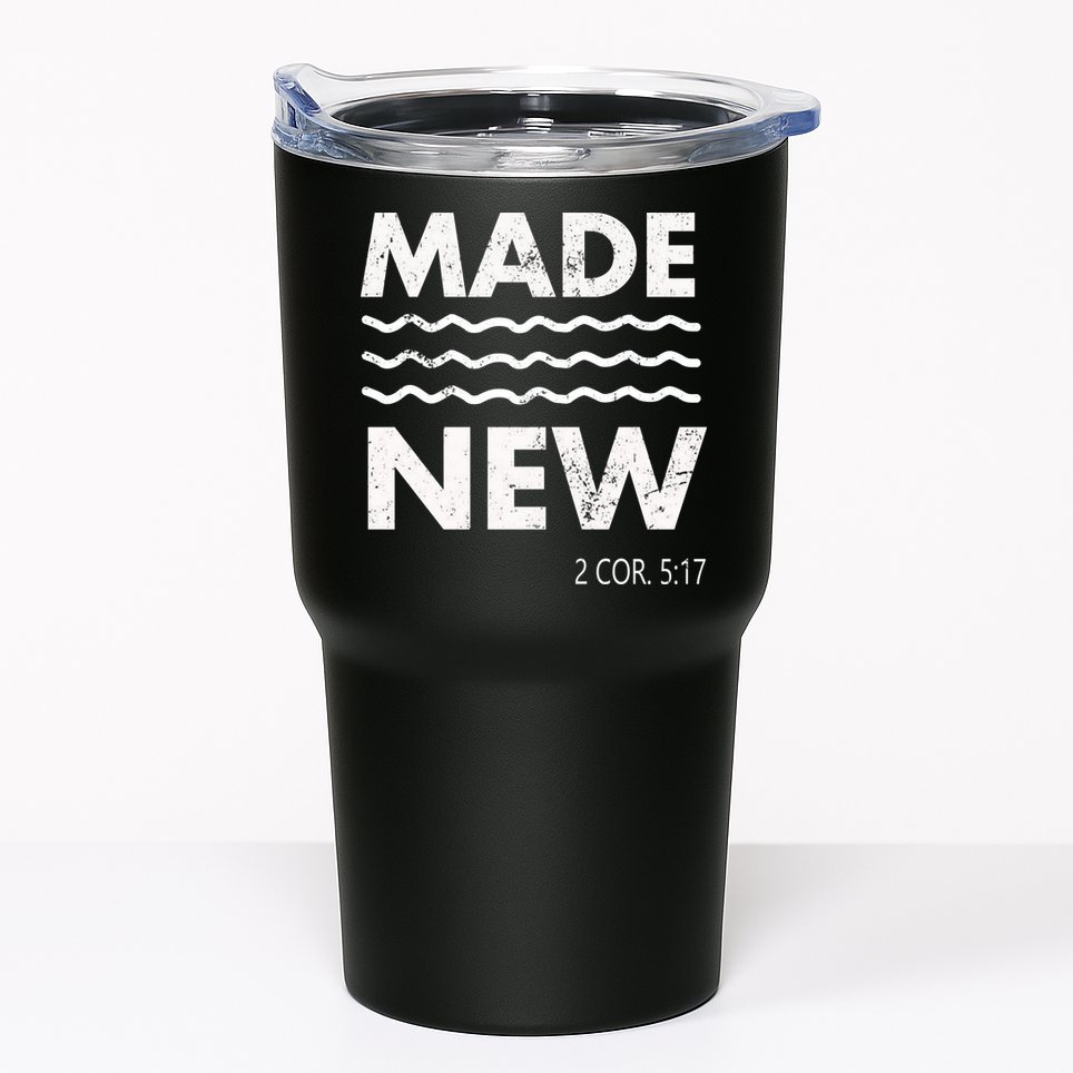 Christian Baptism Adult Christian Bible Verse Made New Tumbler