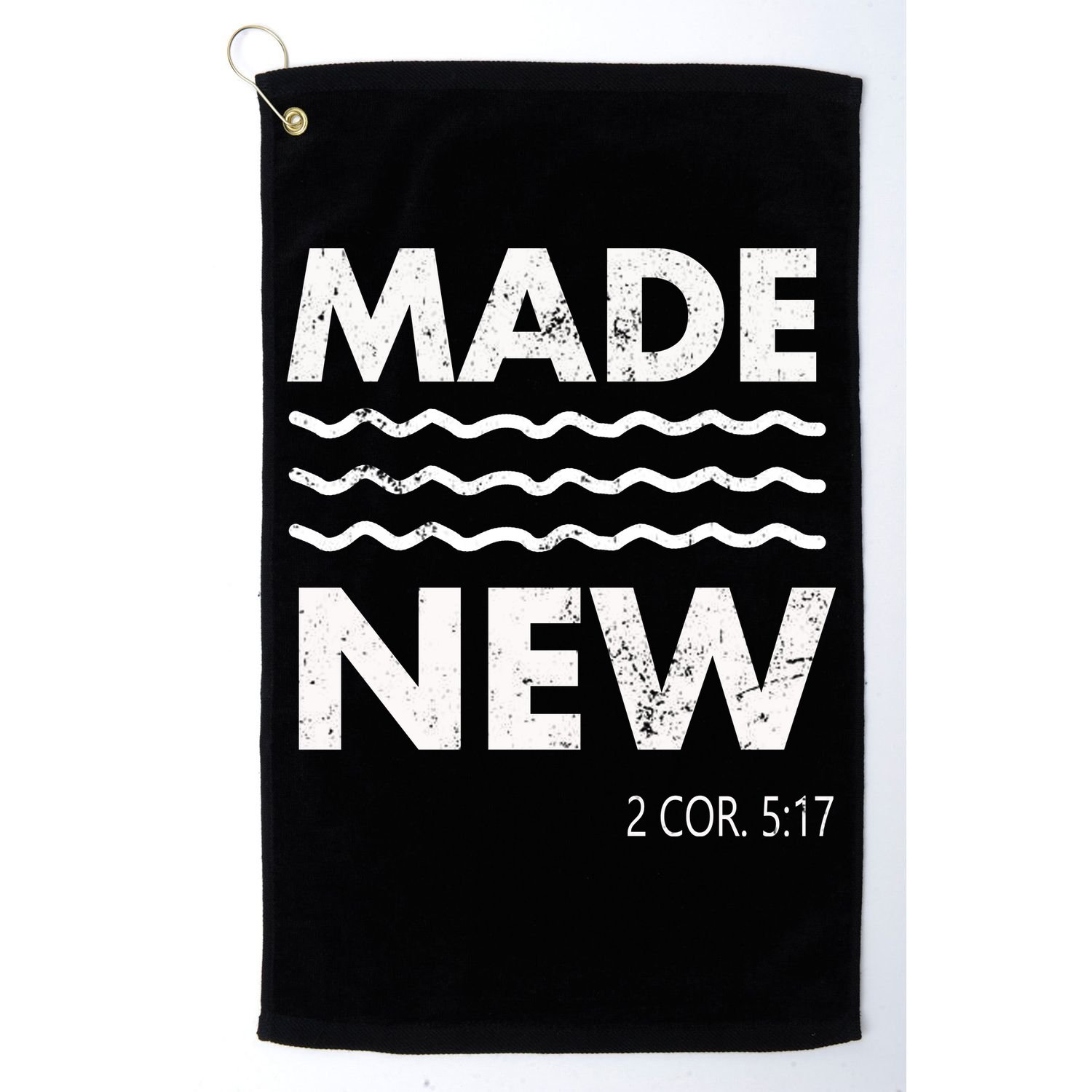 Christian Baptism Adult Christian Bible Verse Made New Golf Towel