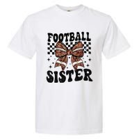 Coquette Bow American Football Sister Game Day Thanksgiving Garment-Dyed Heavyweight T-Shirt