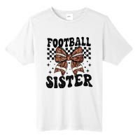 Coquette Bow American Football Sister Game Day Thanksgiving Tall Fusion ChromaSoft Performance T-Shirt