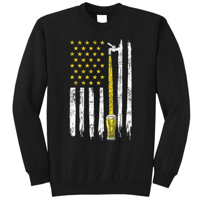 Craft Beer American Flag USA 4th Of July Brewery America Sweatshirt