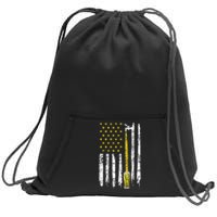 Craft Beer American Flag USA 4th Of July Brewery America Sweatshirt Cinch Pack Bag