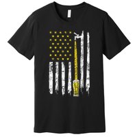 Craft Beer American Flag USA 4th Of July Brewery America Premium T-Shirt