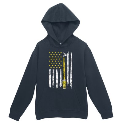 Craft Beer American Flag USA 4th Of July Brewery America Urban Pullover Hoodie