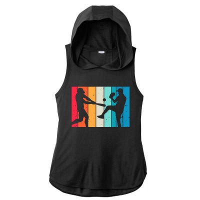 Cool Baseball Art For  Wo Baseball Player Sport Lovers Ladies PosiCharge Tri-Blend Wicking Draft Hoodie Tank