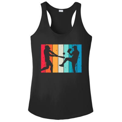 Cool Baseball Art For  Wo Baseball Player Sport Lovers Ladies PosiCharge Competitor Racerback Tank