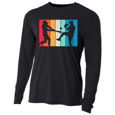 Cool Baseball Art For  Wo Baseball Player Sport Lovers Cooling Performance Long Sleeve Crew