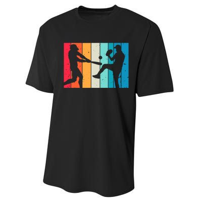 Cool Baseball Art For  Wo Baseball Player Sport Lovers Performance Sprint T-Shirt