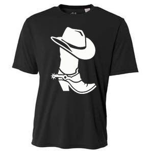 Cowboy Boot And Hat Cooling Performance Crew T-Shirt