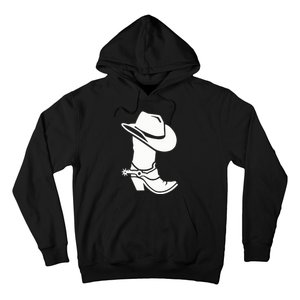 Cowboy Boot And Hat Hoodie