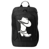 Cowboy Boot And Hat City Backpack