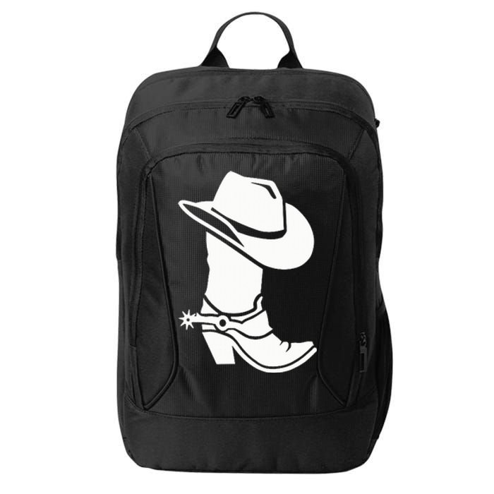 Cowboy Boot And Hat City Backpack