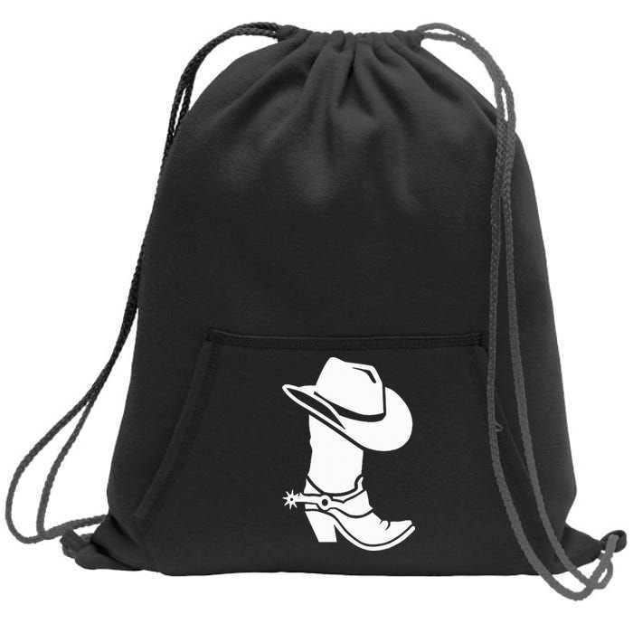 Cowboy Boot And Hat Sweatshirt Cinch Pack Bag