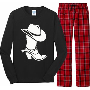 Cowboy Boot And Hat Long Sleeve Pajama Set