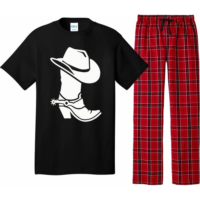 Cowboy Boot And Hat Pajama Set