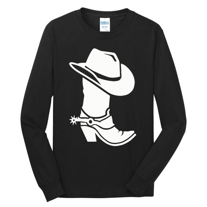 Cowboy Boot And Hat Tall Long Sleeve T-Shirt