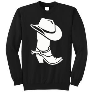 Cowboy Boot And Hat Tall Sweatshirt