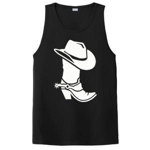 Cowboy Boot And Hat PosiCharge Competitor Tank