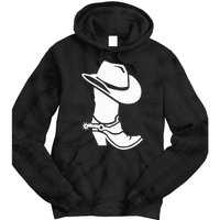 Cowboy Boot And Hat Tie Dye Hoodie