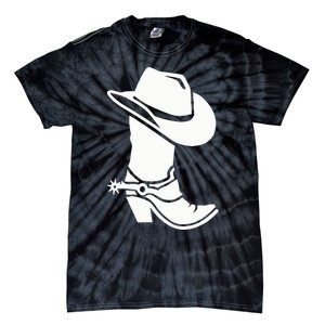 Cowboy Boot And Hat Tie-Dye T-Shirt