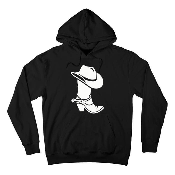 Cowboy Boot And Hat Tall Hoodie