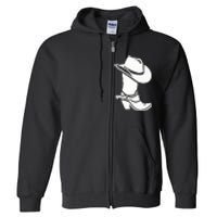 Cowboy Boot And Hat Full Zip Hoodie