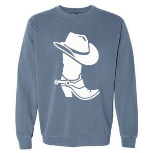 Cowboy Boot And Hat Garment-Dyed Sweatshirt