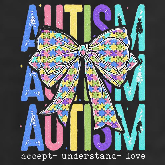 Cute Bow Autism Accept Understand Love Autism Awareness 11oz C Handle Ceramic Mug