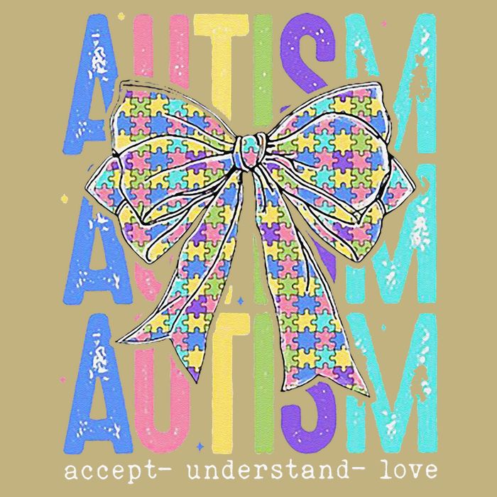 Cute Bow Autism Accept Understand Love Autism Awareness Cooling Performance Crew T-Shirt