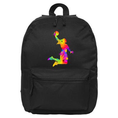 Cool Basketball Apparel & Gift Ideas Basketball 16 in Basic Backpack